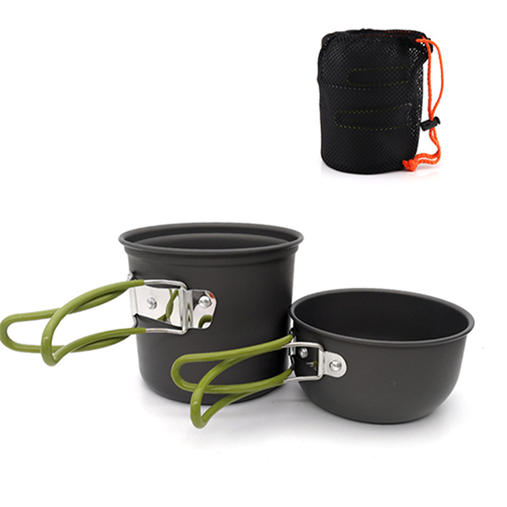 Camping Cooking Utensil Set - Pacoone Ultralight Camping Tableware Cooking Pot
