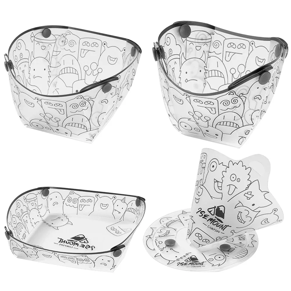 Camping Cooking Bowl - PP Foldable Dinnerware Portable Camp Flatware