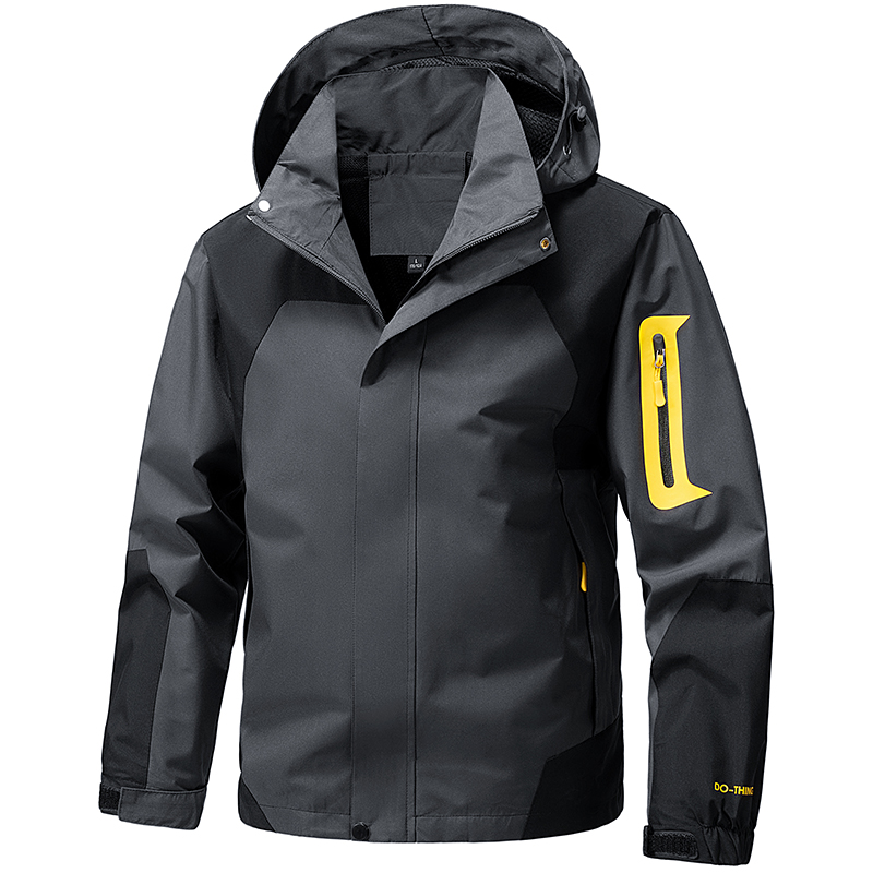 Camping Cooking Windbreak - Softshell Outdoor Jacket Men Zip Up