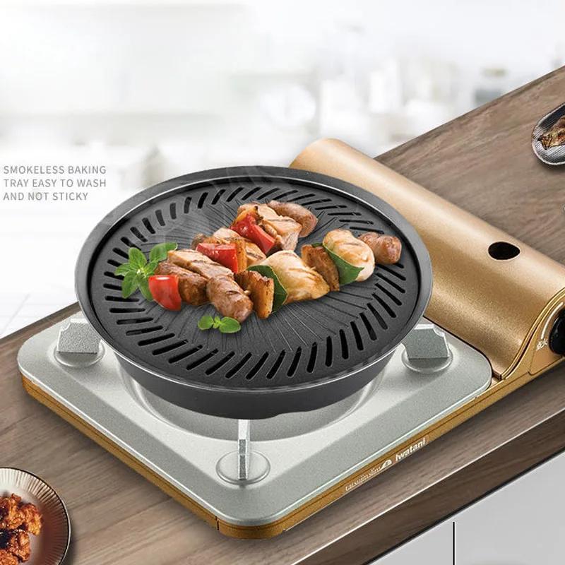 Camping Cooking Top - Korean Non-stick Barbecue Tray Outdoor Cassette