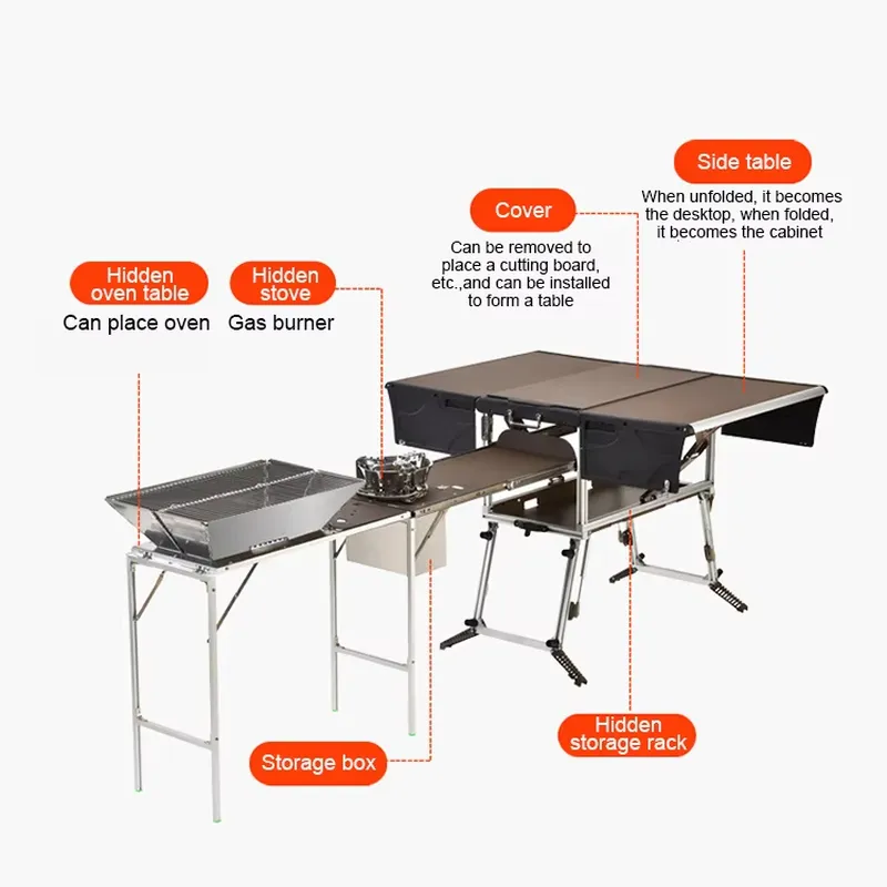 High Quality Foldable Outdoor  - Quality Camping Cooking Set review and price