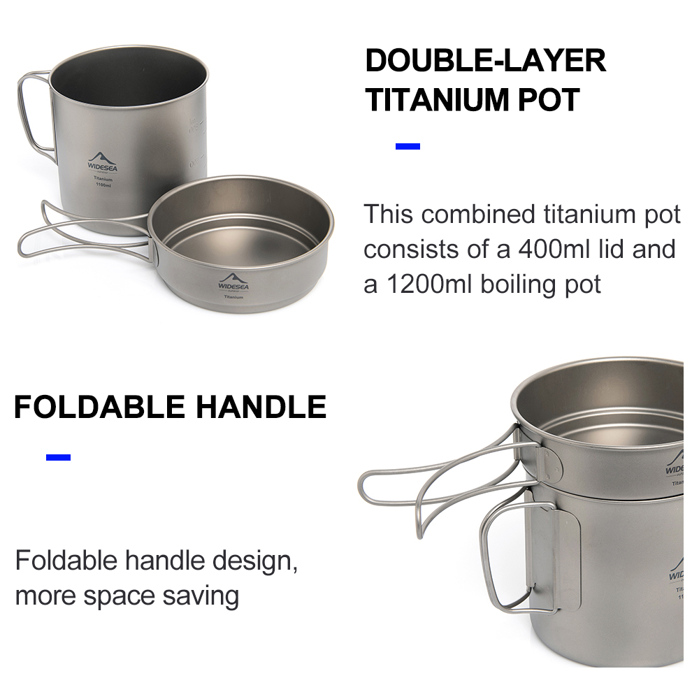 Widesea Ultralight Titanium Ca - Camping Cooking Utensil Set review and price