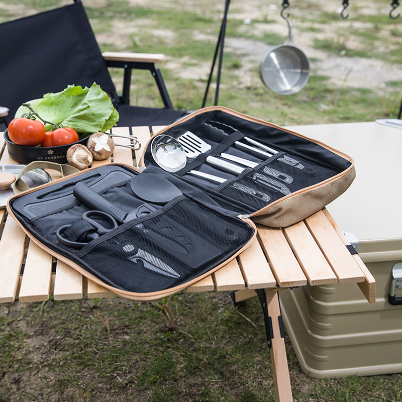 8pcs Camping Kitchen Cookware  - Camping Cooking Utensil Set review and price