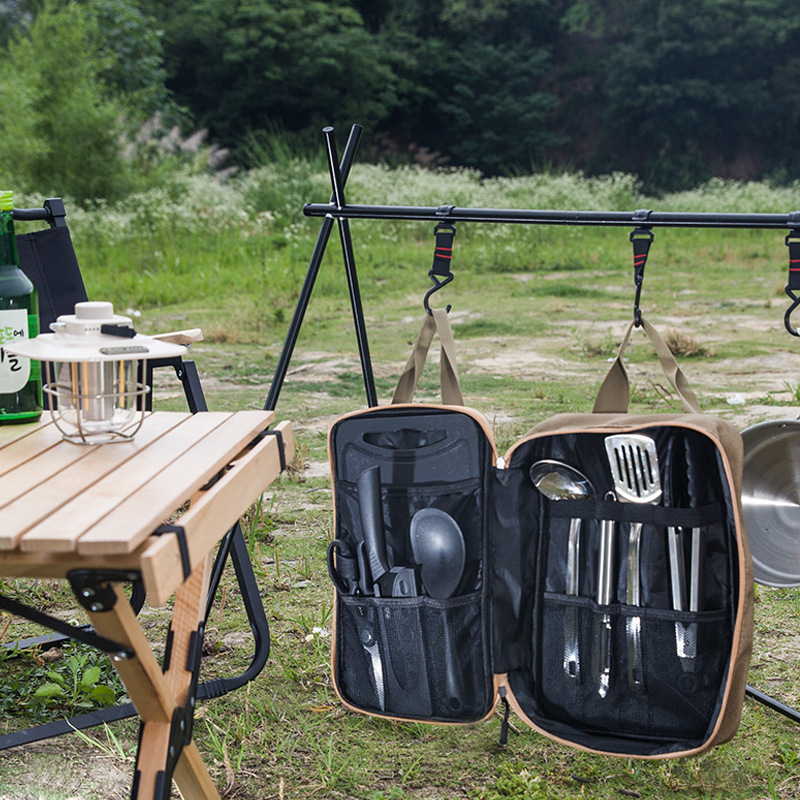 8pcs Camping Kitchen Cookware  - Camping Cooking Utensil Set review and price