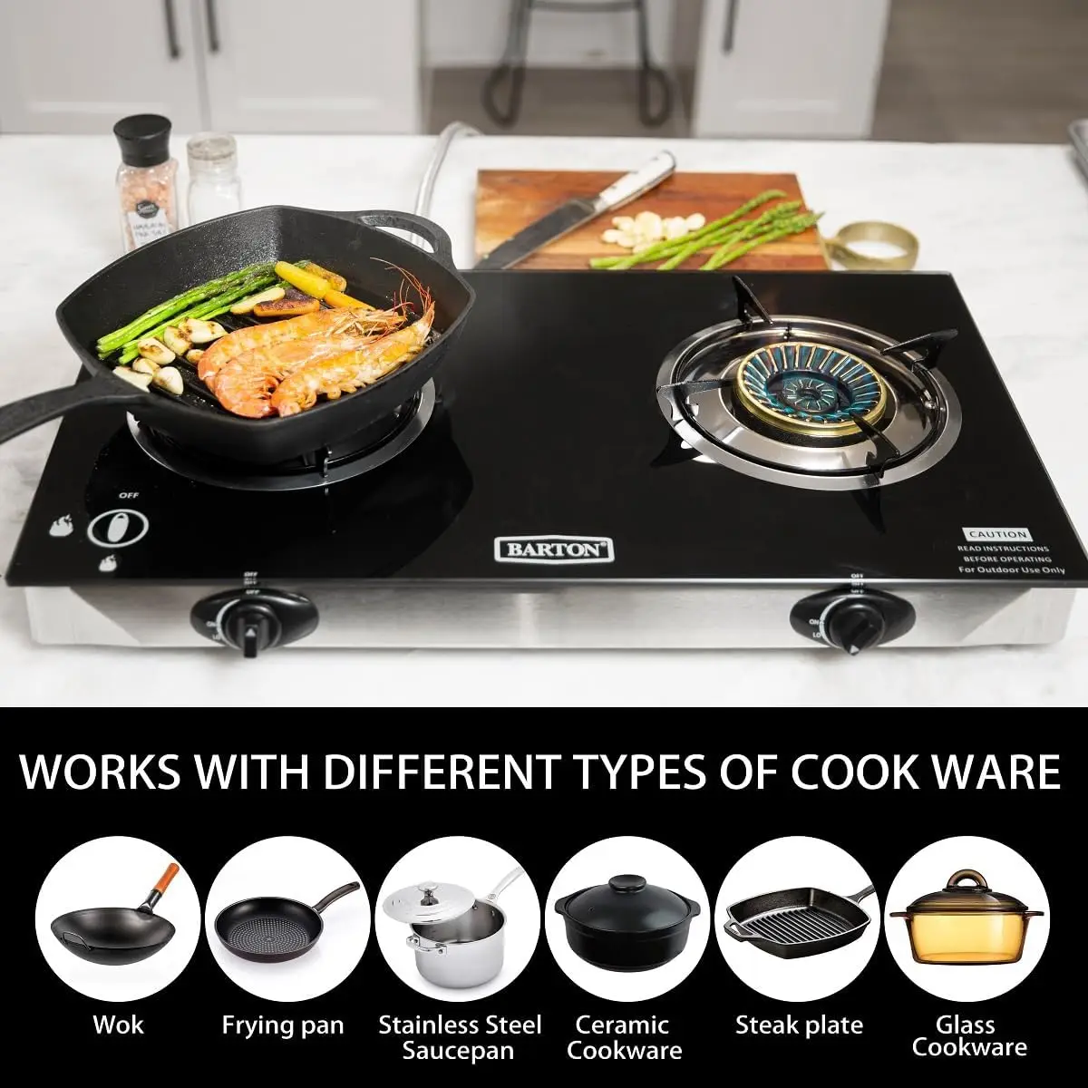 2 Burner Propane Gas Stove, 25 - Camping Cooking Top review and price