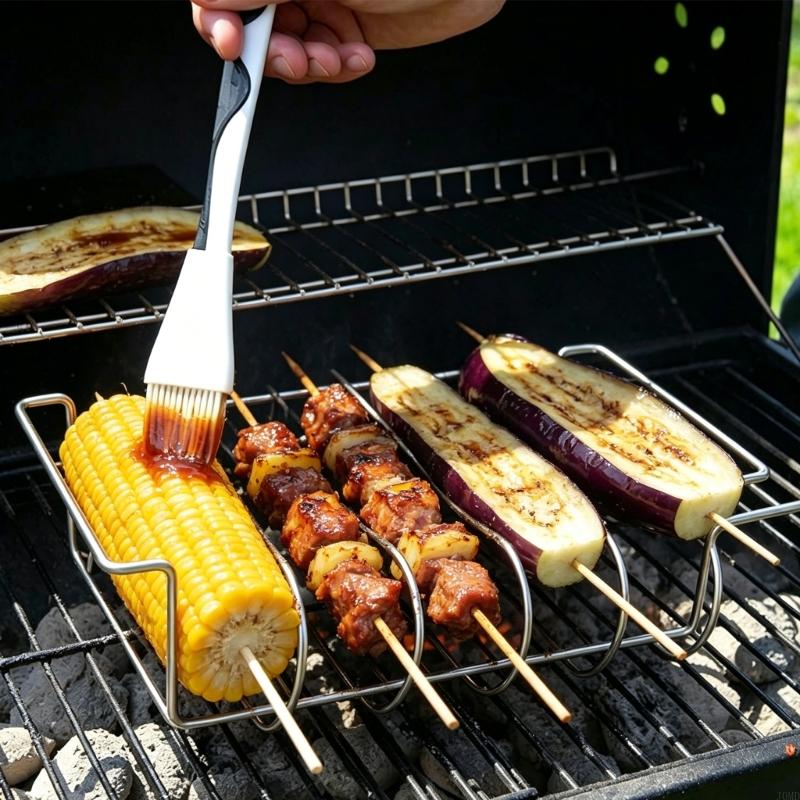 Stainless Steel Nonstick Grill - Camping Cooking Vegetables review and price