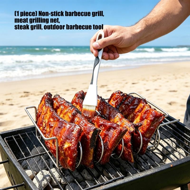 Stainless Steel Nonstick Grill - Camping Cooking Vegetables review and price
