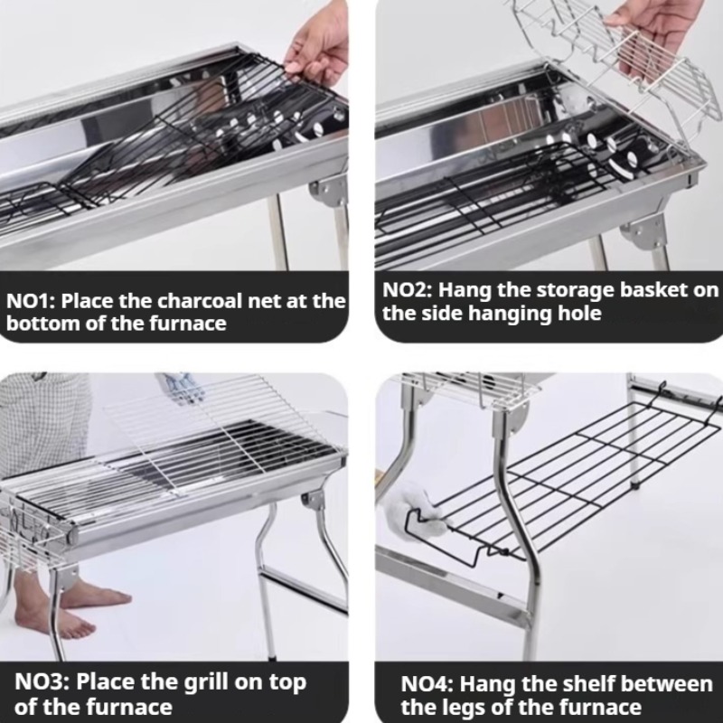 Stainless Steel Barbecue Grill - Camping Cooking Requirements review and price