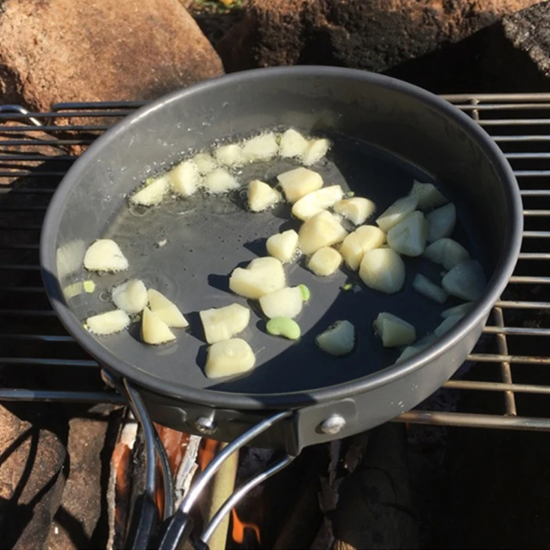 Portable Frying Pan with Stora - Camping Cooking Meat review and price