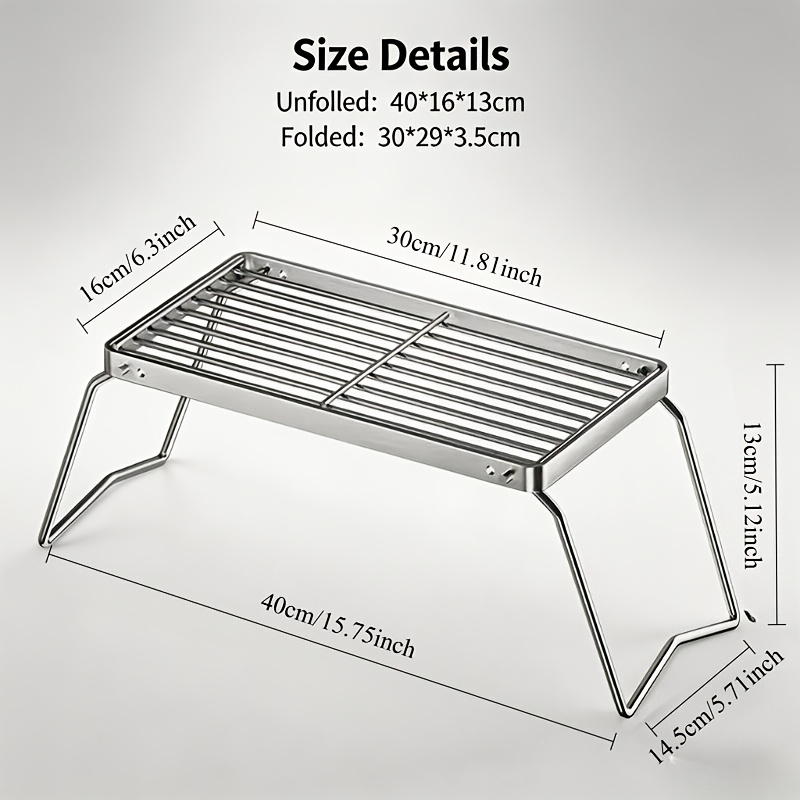 Portable Foldable Stainless Ca - Camping Cooking Meat review and price