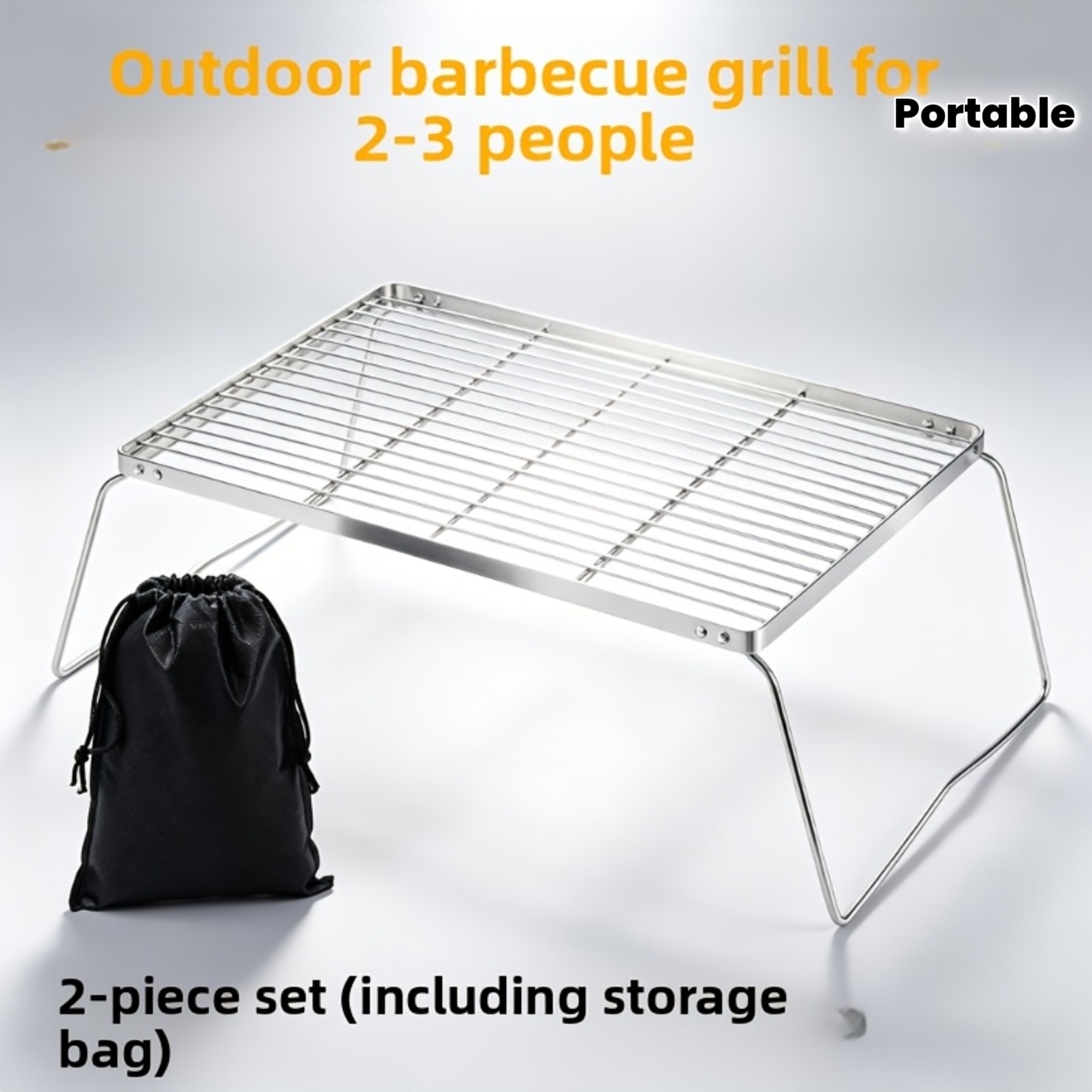 Portable Foldable Stainless Ca - Camping Cooking Meat review and price