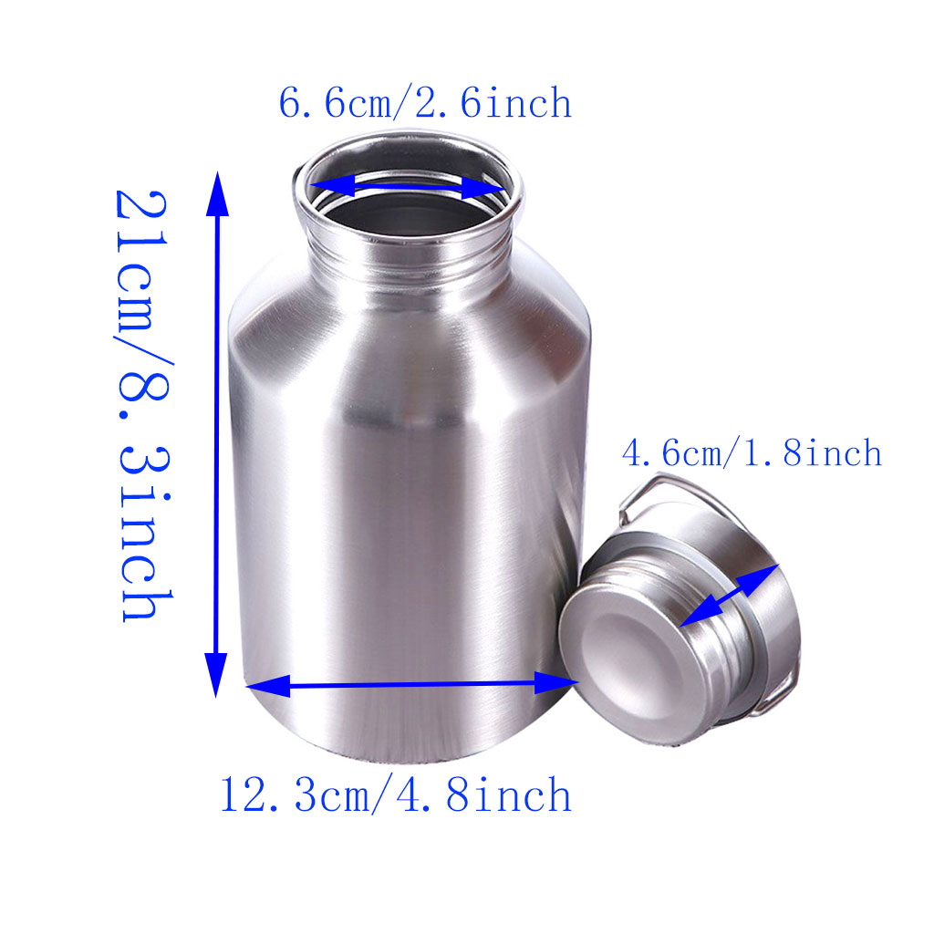 2000ML Sport Water Bottle Set  - Camping Cooking Pot Stainless Steel review and price
