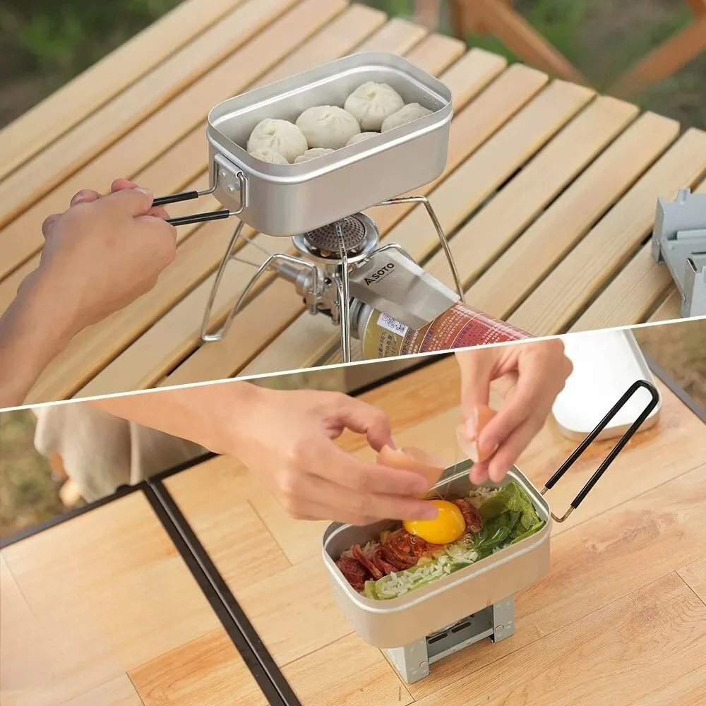 800/1400ML Aluminum Lunch Boxe - Camping Cooking Bowl review and price