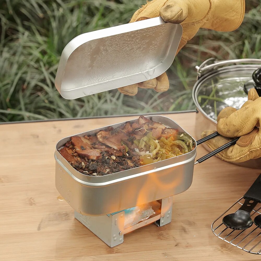 800/1400ML Aluminum Lunch Boxe - Camping Cooking Bowl review and price