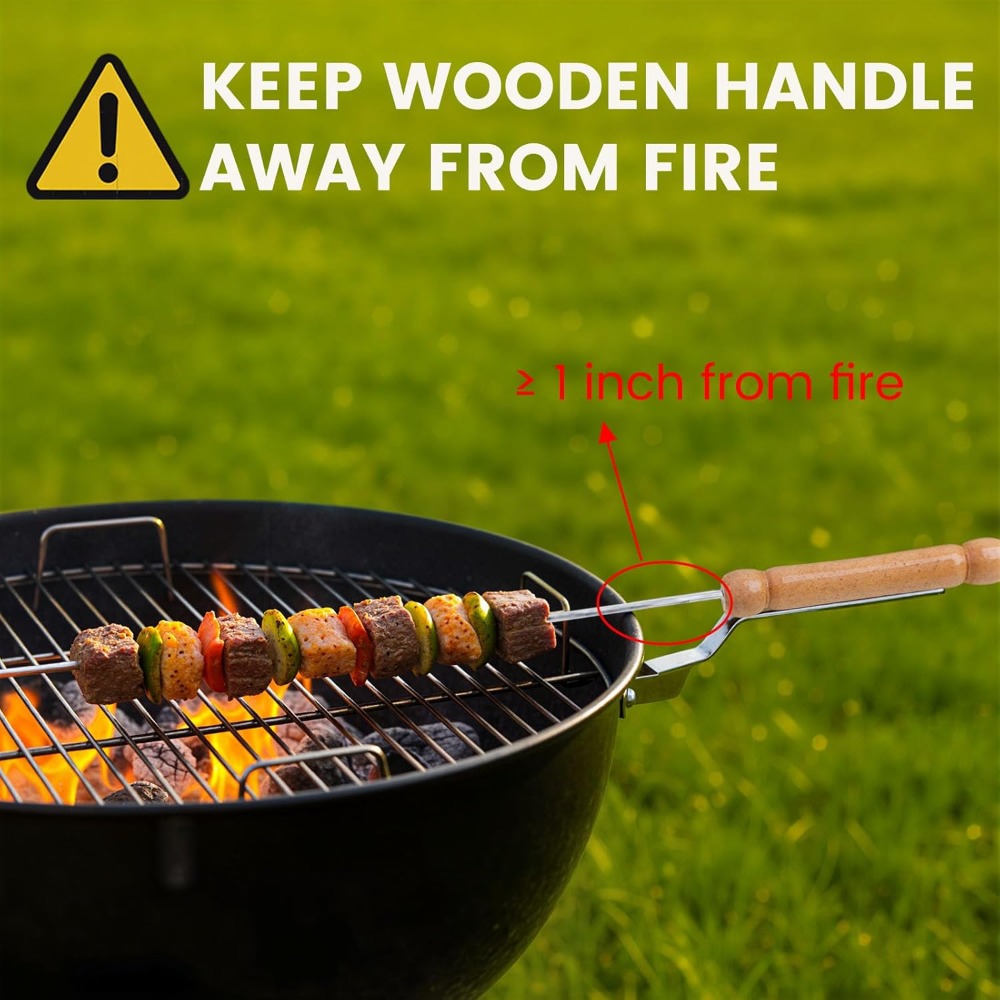 Reusable BBQ Skewers for Grill - Camping Cooking Vegetables review and price
