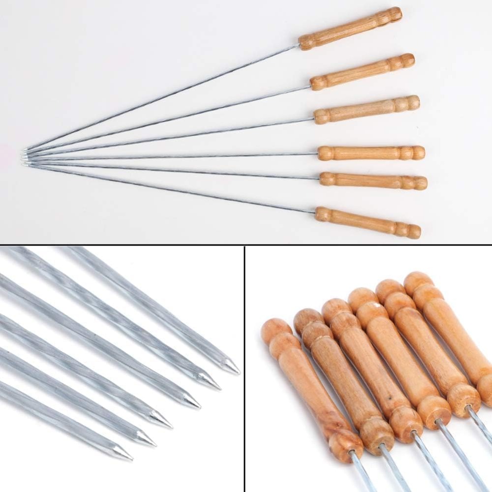 Reusable BBQ Skewers for Grill - Camping Cooking Vegetables review and price