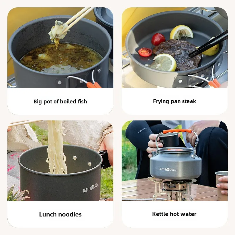 High Quality Outdoor Tableware - Quality Camping Cooking Set review and price