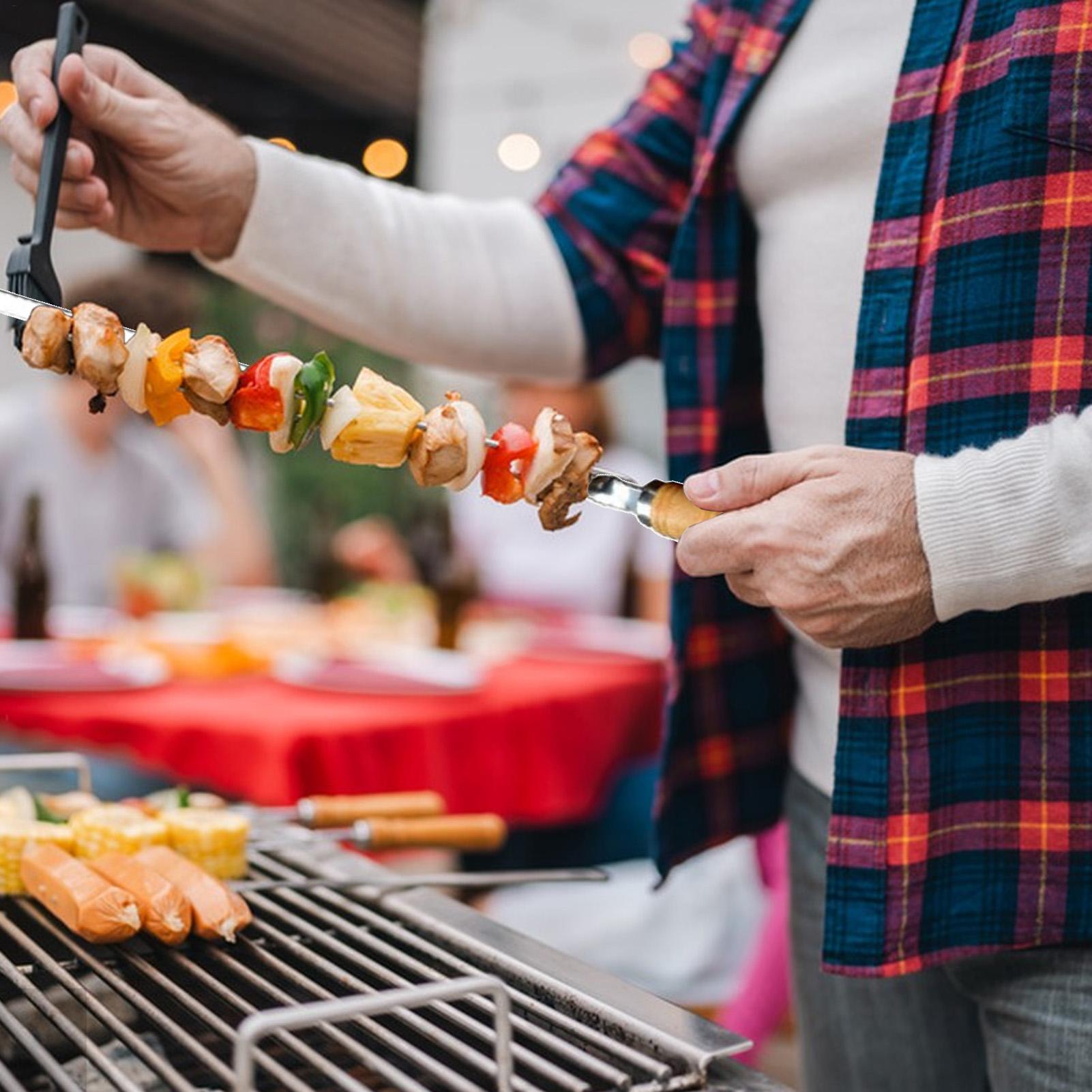 Metal Grilling Skewers Grillin - Camping Cooking Vegetables review and price