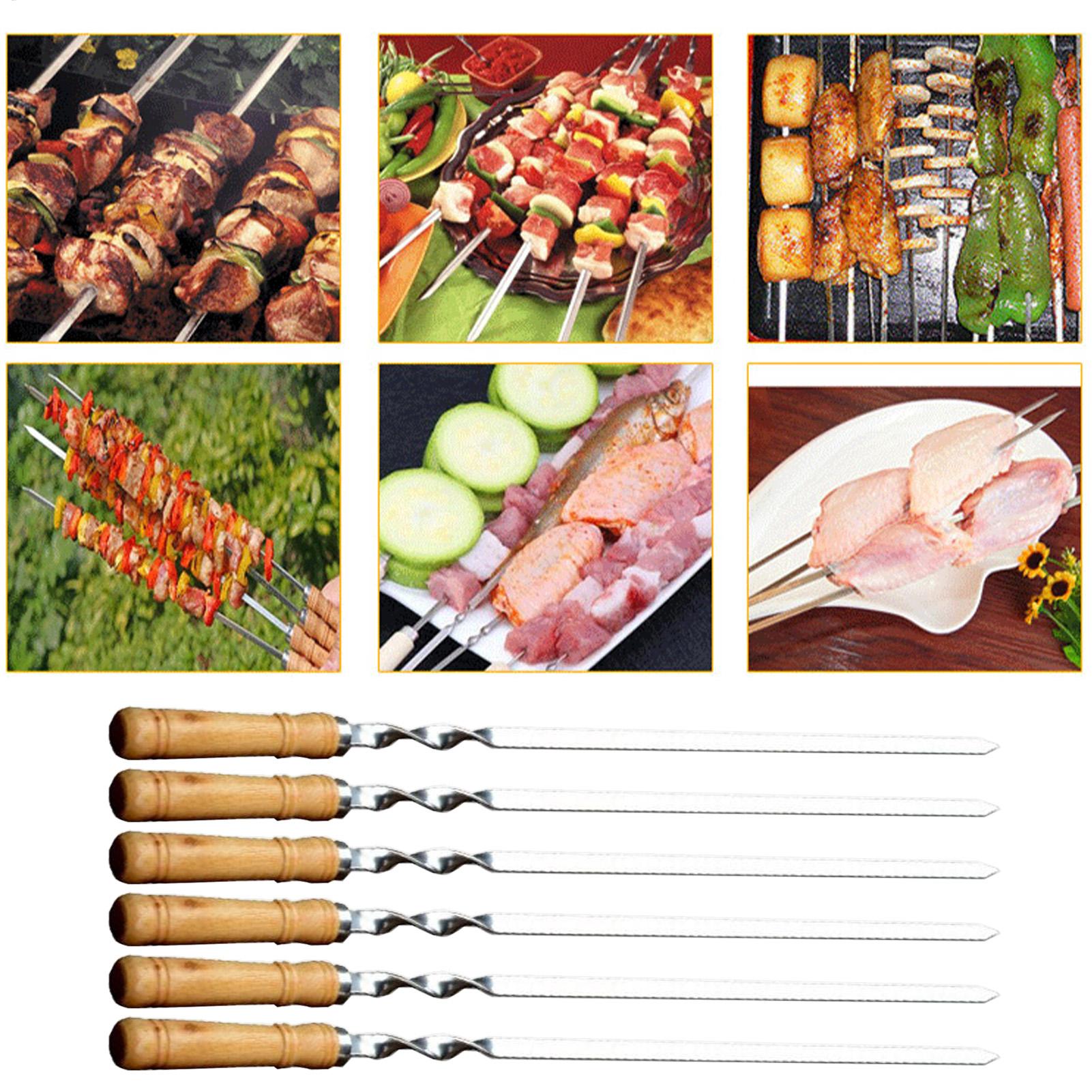Metal Grilling Skewers Grillin - Camping Cooking Vegetables review and price