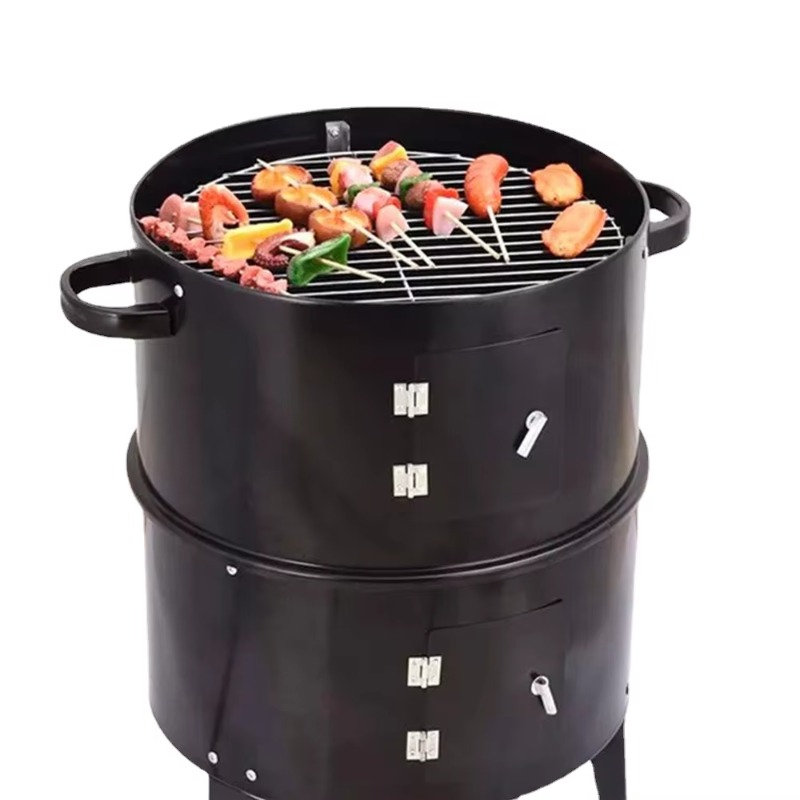 g3BBQ Grill Round Charcoal Sto - Camping Double Cooking Stove review and price