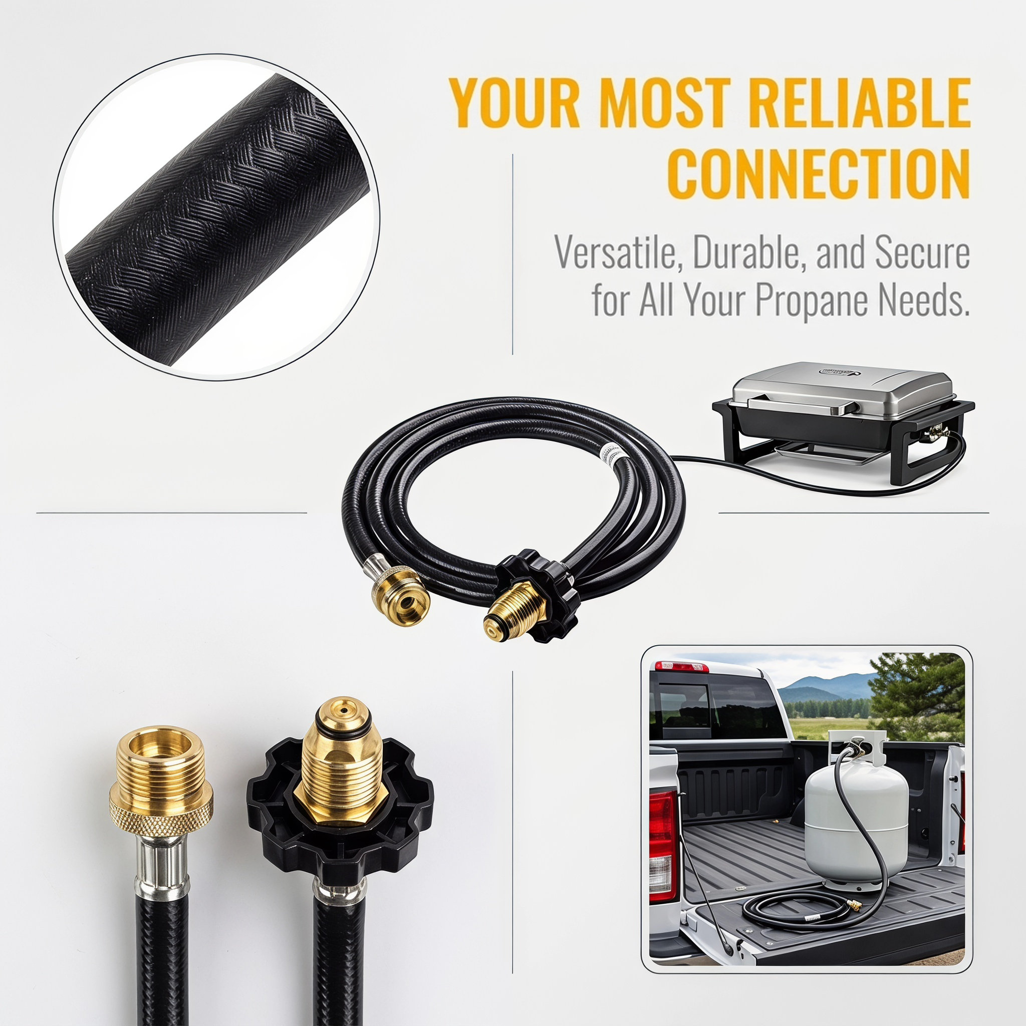 Stove Gas Hose 6 Feet Black Pr - Camping Double Cooking Stove review and price