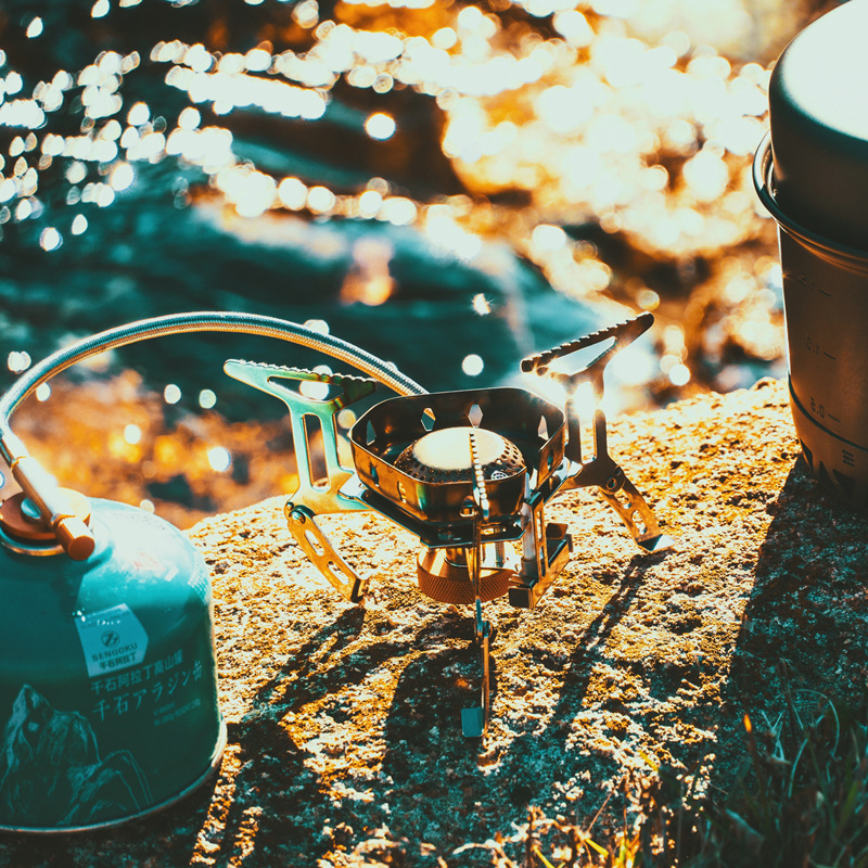 Split-type portable windproof  - Camping Cooking Canister review and price