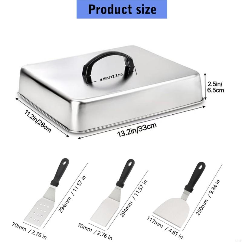 Metal Basting Cover with Top H - Camping Cooking Top review and price