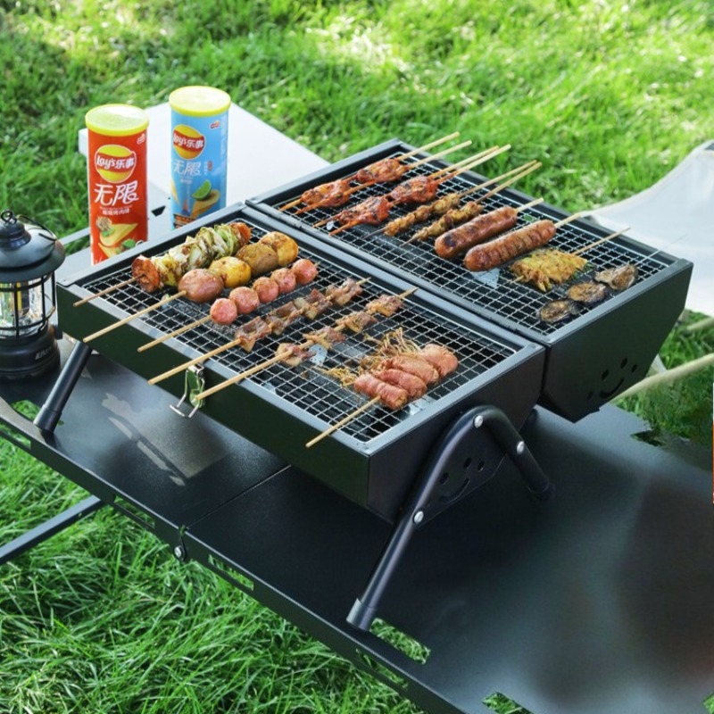 Carbon Steel Barbecue Grill Po - Camping Double Cooking Stove review and price