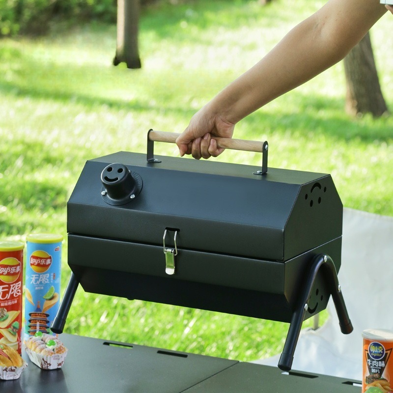 Carbon Steel Barbecue Grill Po - Camping Double Cooking Stove review and price