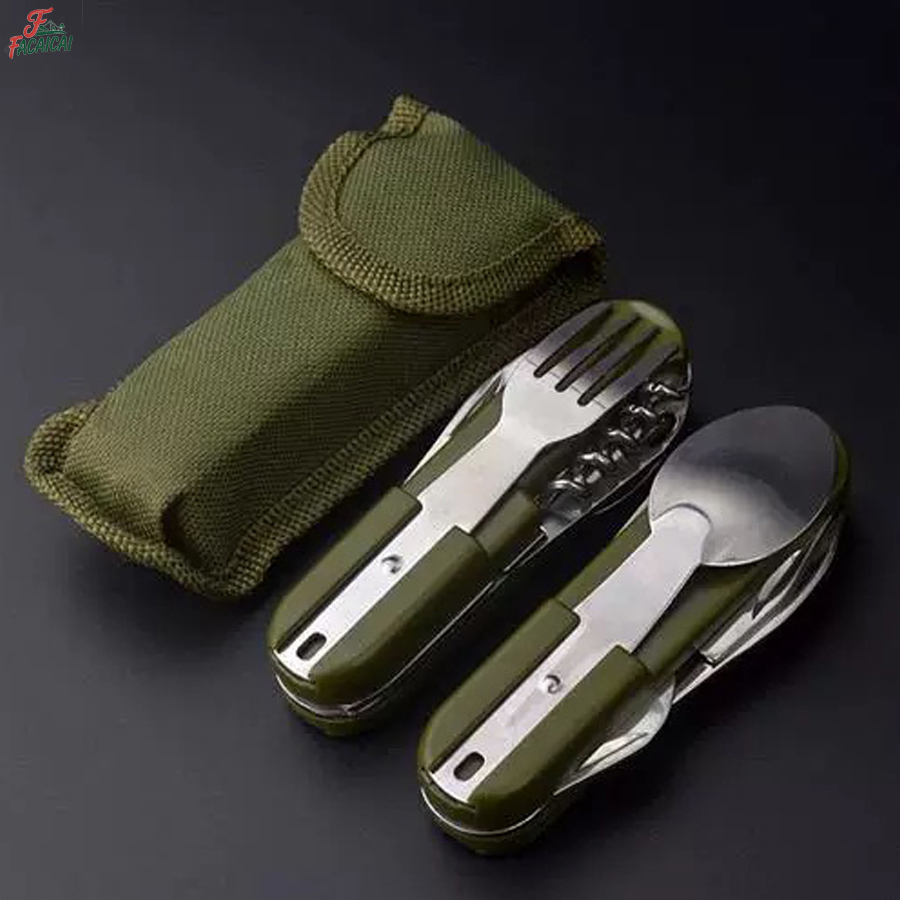 Camping Gear 5-in-1 Stainless  - Camping Cooking Utensil Set review and price