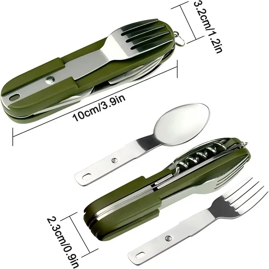 Camping Gear 5-in-1 Stainless  - Camping Cooking Utensil Set review and price