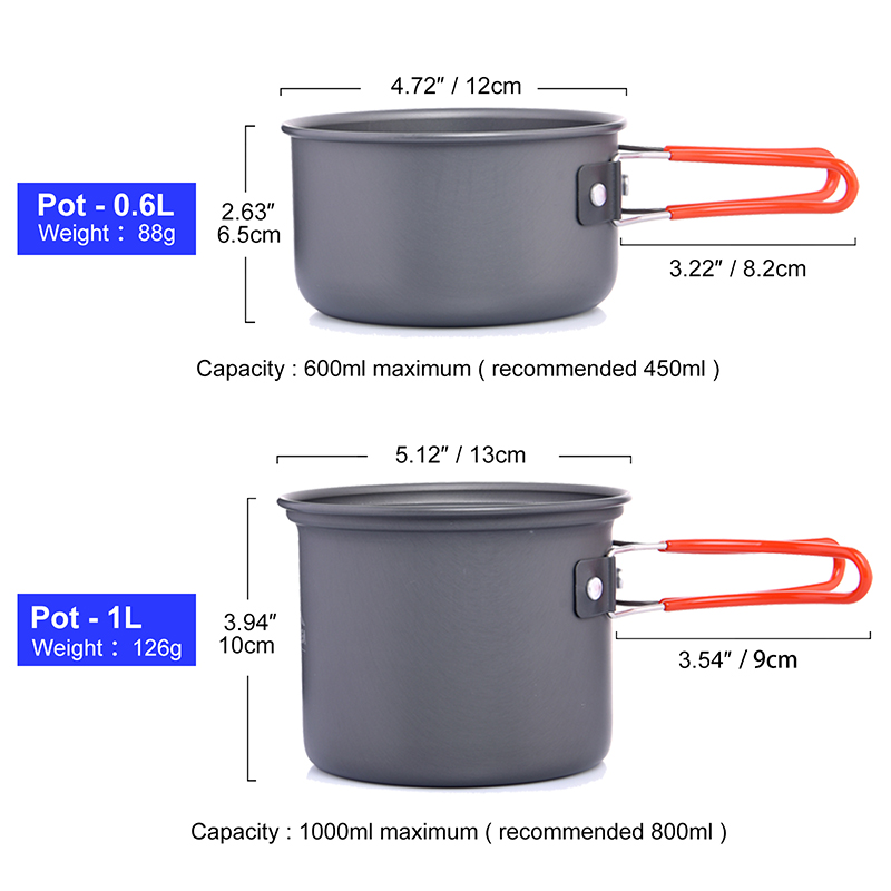 Widesea Camping Cookware Set O - Camping Cooking Utensil Set review and price