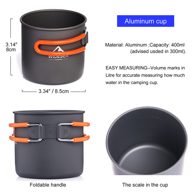 Widesea Camping Cookware Set O - Camping Cooking Utensil Set review and price