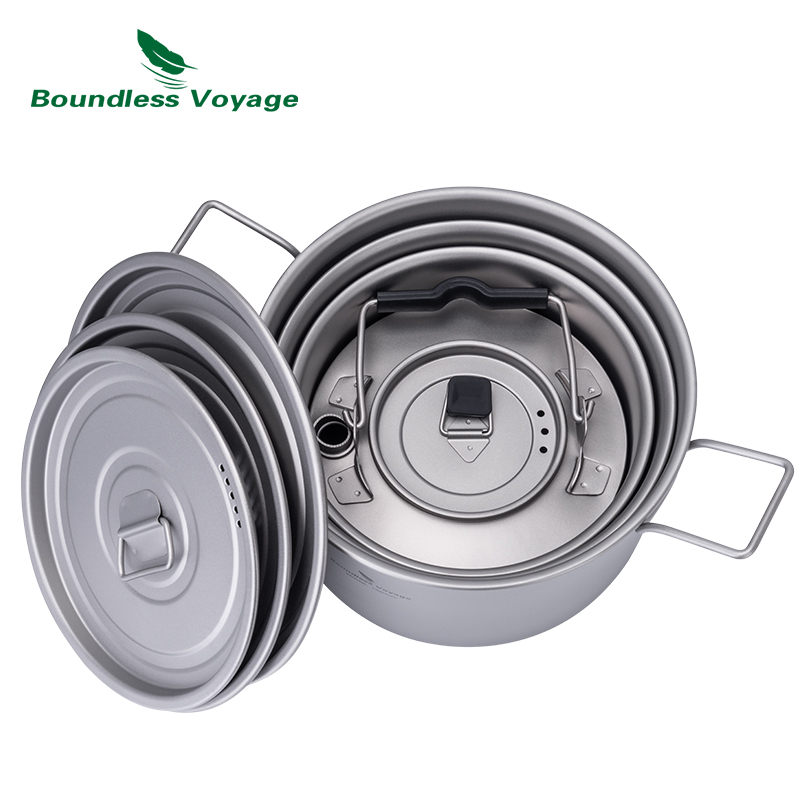 Boundless Voyage Titanium Pot  - Camping Cooking Tool Set review and price