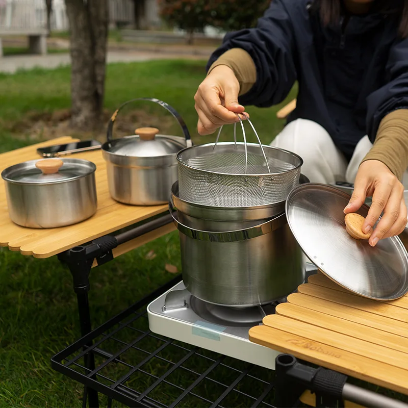 2026 New Outdoor Stainless Ste - Camping Cooking Pot Stainless Steel review and price