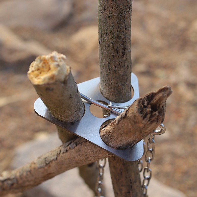 Stainless Steel Camping Tripod - Camping Cooking Pot Stainless Steel review and price