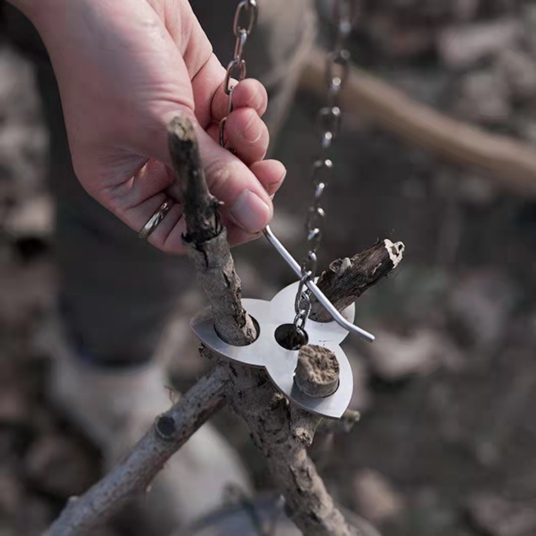 Stainless Steel Camping Tripod - Camping Cooking Pot Stainless Steel review and price