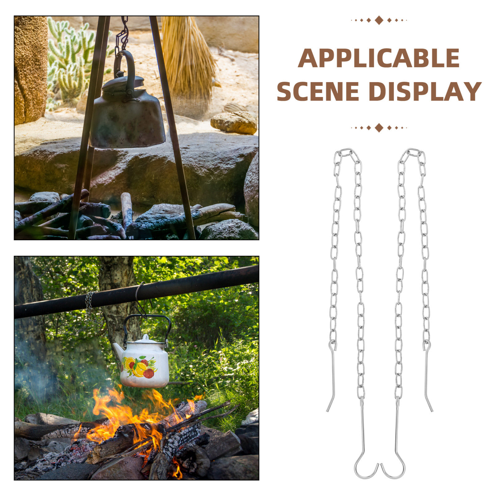 2Pcs Outdoor Camping Hanging C - Camping Double Cooking Stove review and price