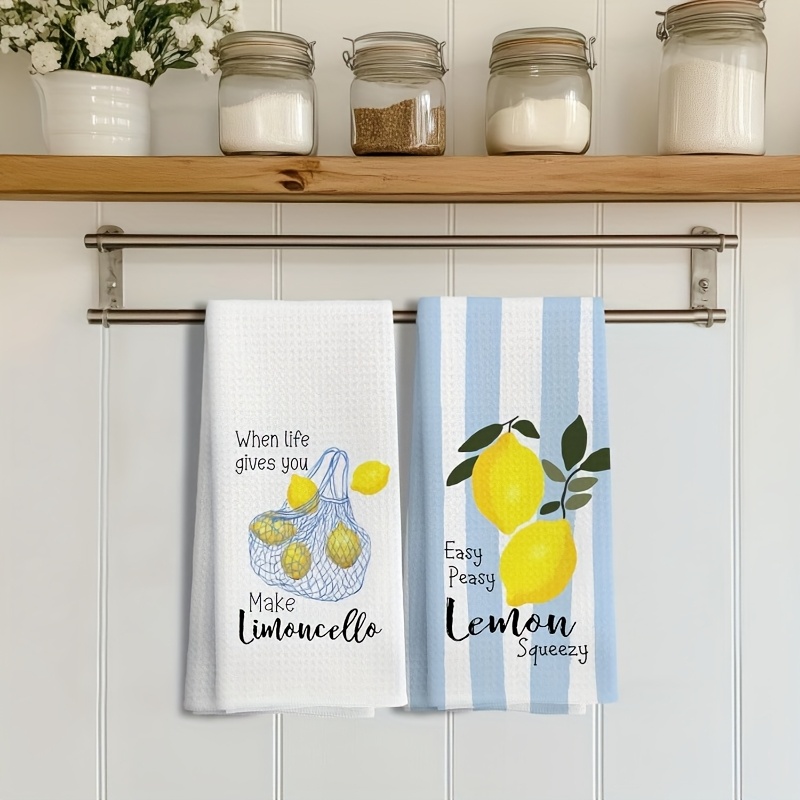 2Pcs, Lemon Mesh Kitchen Towel - Camping Cooking Tool Set review and price