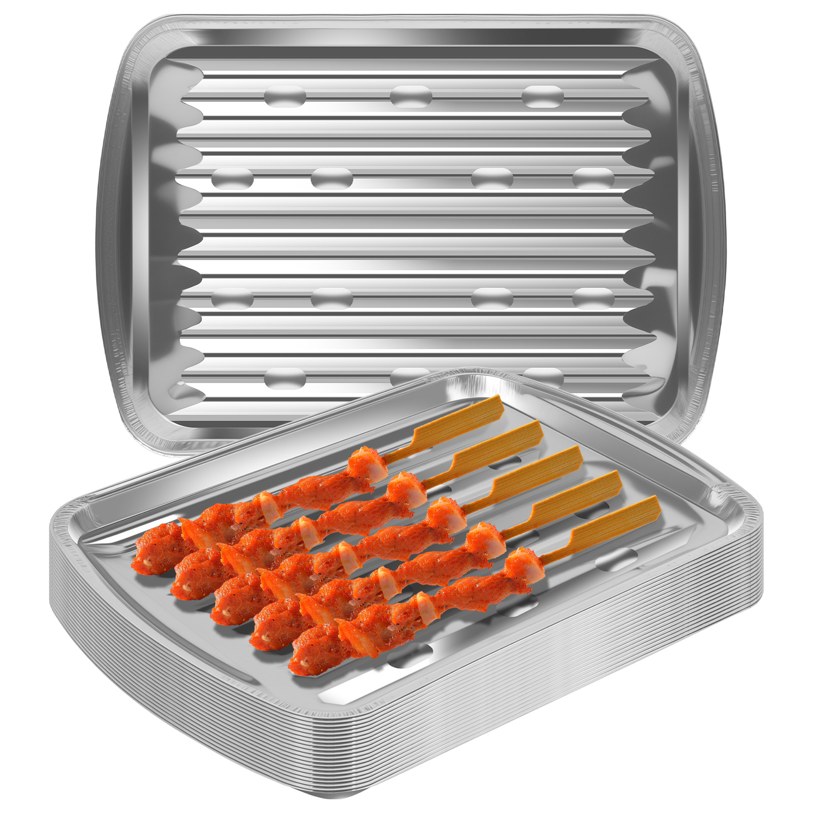 Aluminum Foil Trays Non-Stick  - Camping Cooking Bowl review and price
