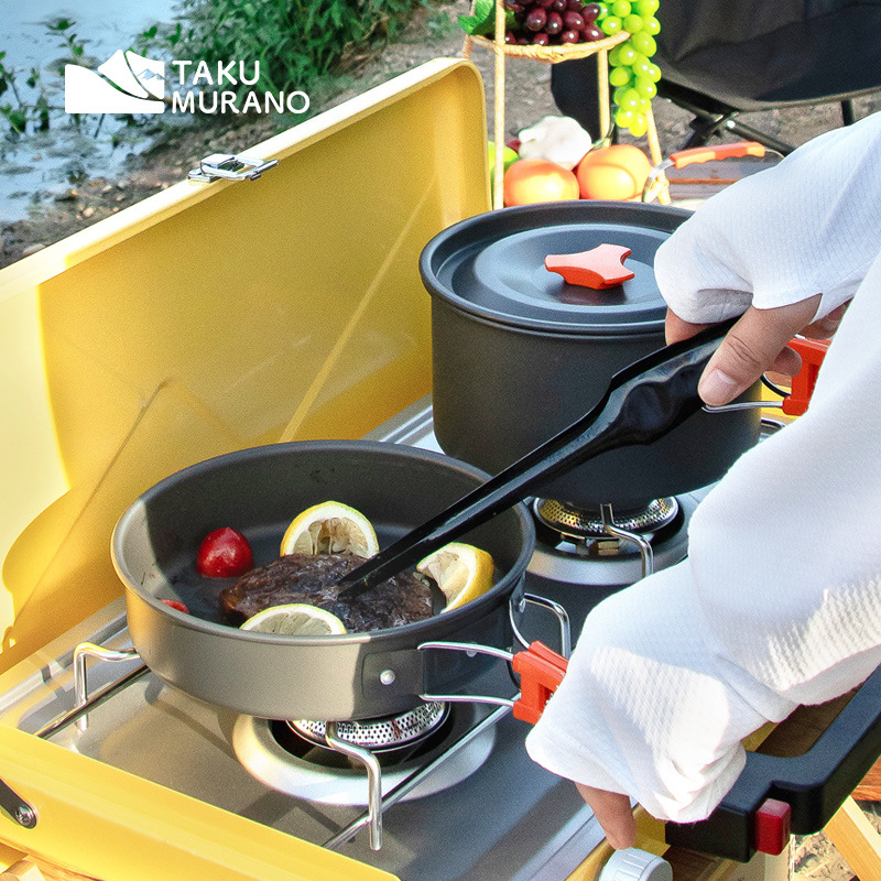 Camping Cookware Set Outdoor C - Camping Cooking Basket review and price