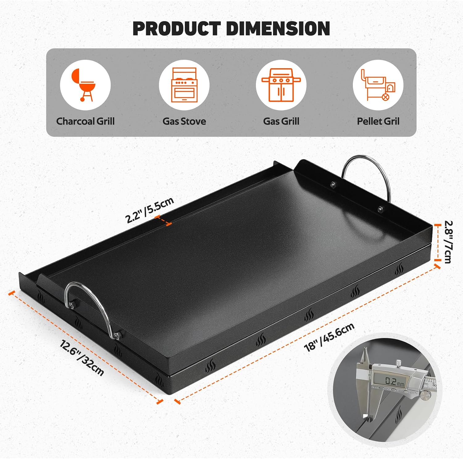 Universal BBQ Griddle Flat Top - Camping Cooking Top review and price