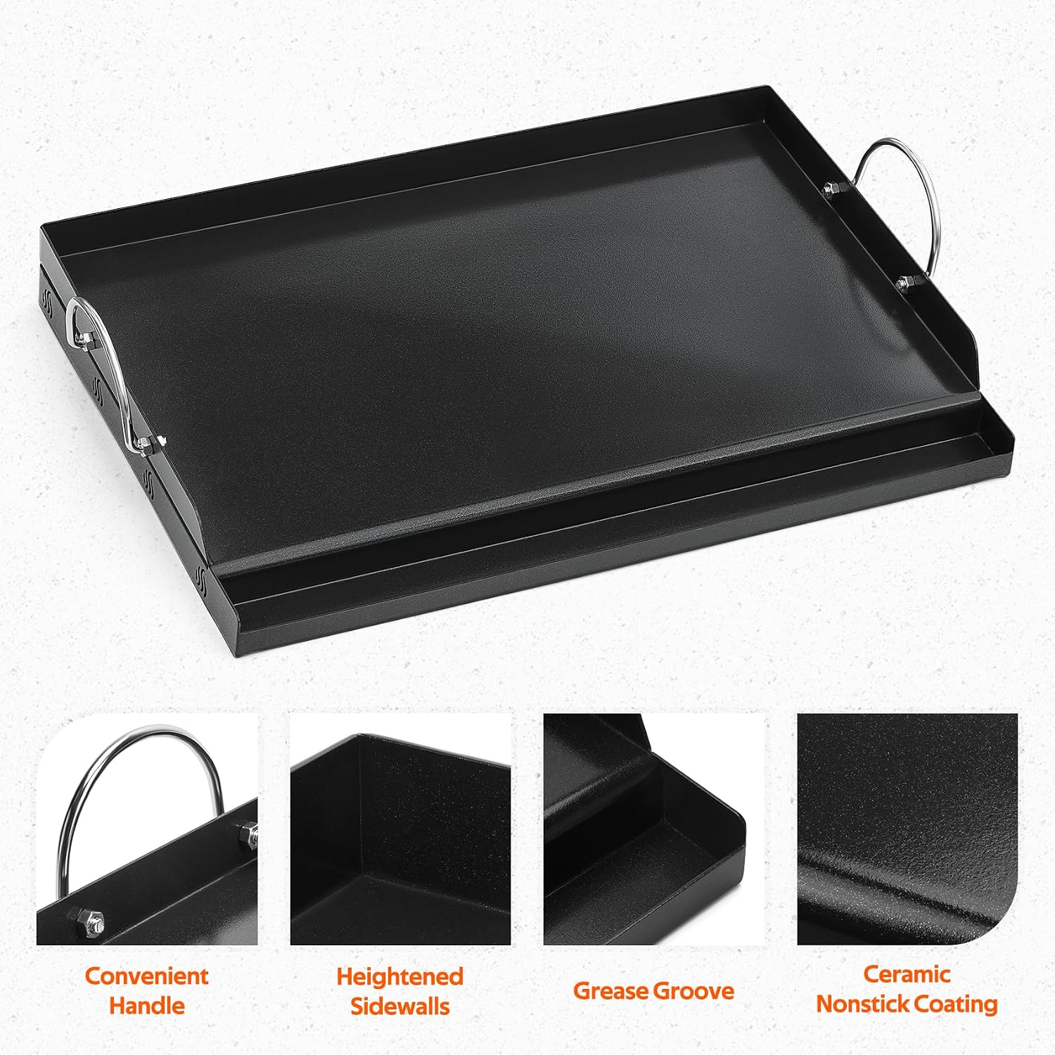 Universal BBQ Griddle Flat Top - Camping Cooking Top review and price