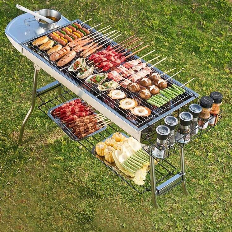 Portable Stainless Steel BBQ G - Camping Cooking Requirements review and price