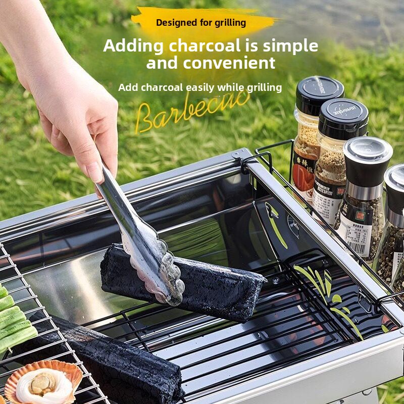 Portable Stainless Steel BBQ G - Camping Cooking Requirements review and price