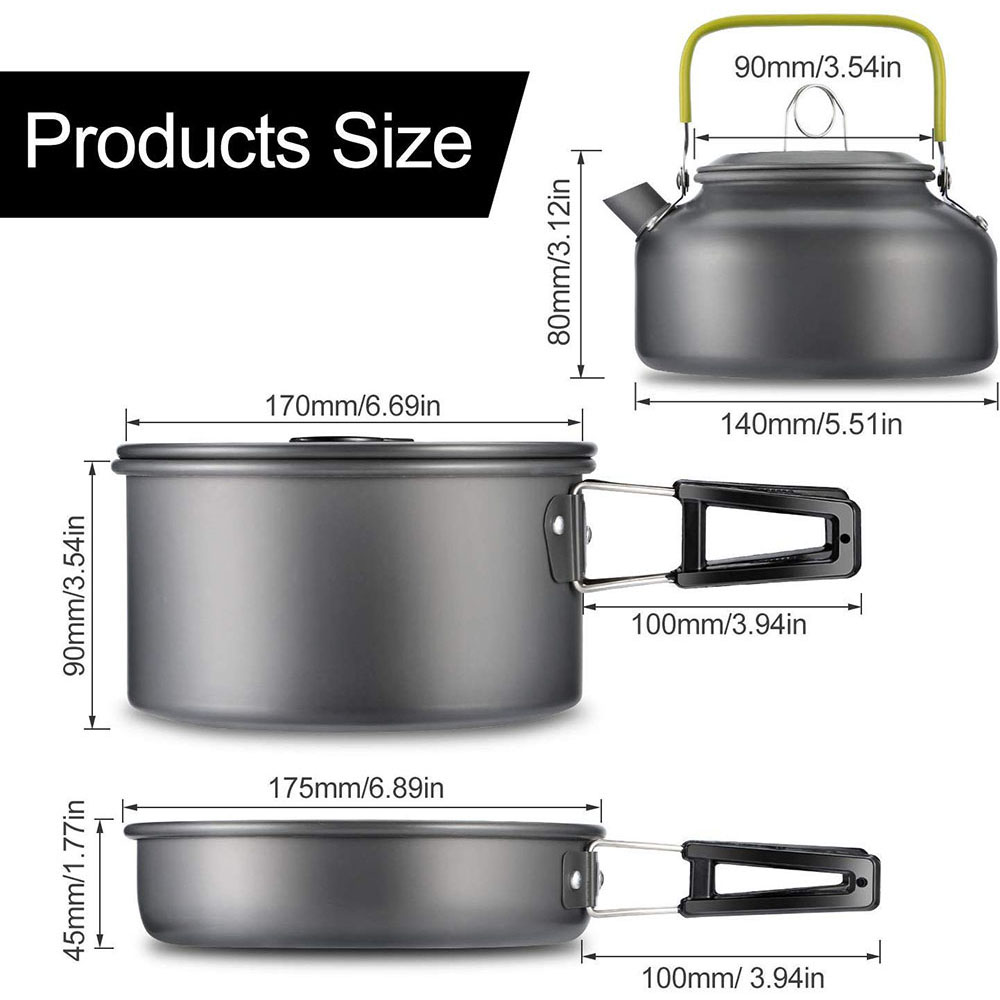 Outdoor Camping Cookware Set M - Camping Cooking Utensil Set review and price