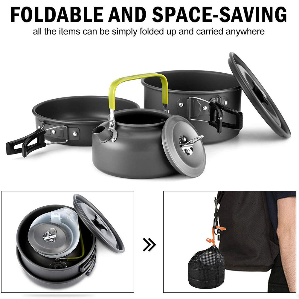 Outdoor Camping Cookware Set M - Camping Cooking Utensil Set review and price