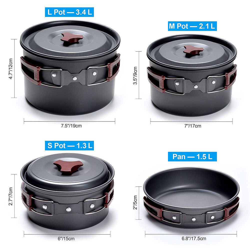 Outdoor Camping Cookware Kit N - Camping Cooking Basket review and price